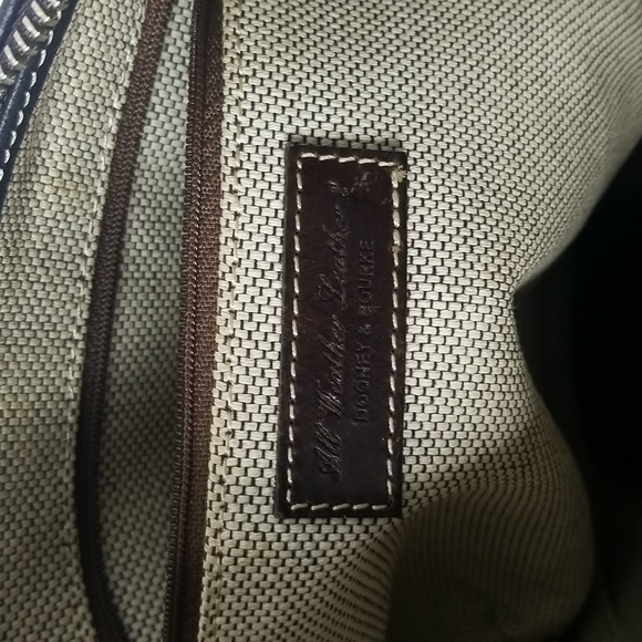 DOONEY &BOURKE  BROWN LEATHER SHOULDER BAG PURSE - Picture 8 of 8